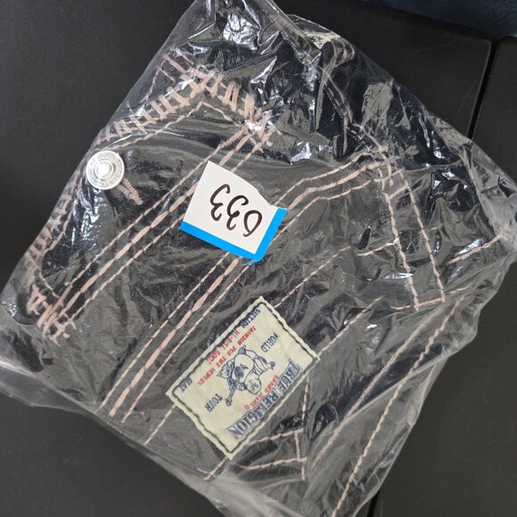 True Religion Dark Wash Boot Cut Denim Jeans Size 28 - Picture 15 of 16